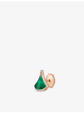 Bvlgari Divas Dream rose gold malachite diamond stud earring, UK version