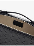 Bottega Veneta leather cross-body bag with woven design - British product