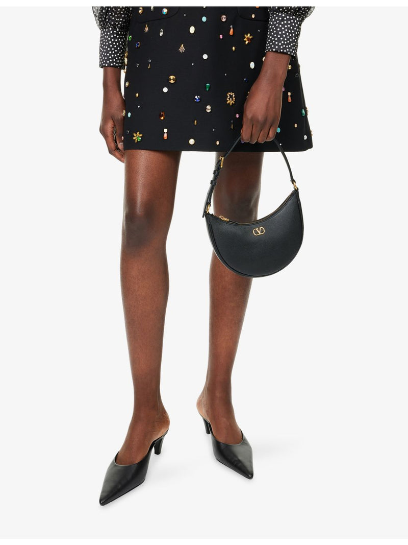 Valentino Garavani Vlogo Signature mini leather hobo bag, UK version
