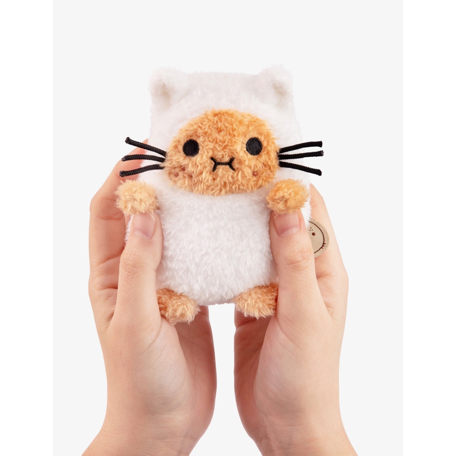 Noodoll soft toy White Kitty Ricespud 13cm, imported from the UK