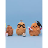 Noodoll Ricespud Professor mini sitting soft toy 13cm, imported from the UK