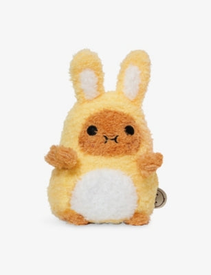 Noodoll Ricespud yellow rabbit mini soft toy 15cm, imported from the UK