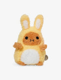 Noodoll Ricespud yellow rabbit mini soft toy 15cm, imported from the UK
