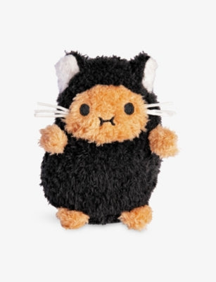 Noodoll Ricespud Black Kitty mini sitting soft toy 13cm, UK version