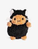 Noodoll Ricespud Black Kitty mini sitting soft toy 13cm, UK version