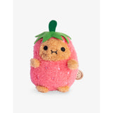 Noodoll Ricespud strawberry mini sitting soft toy 13cm, UK version