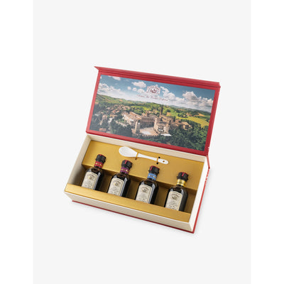 selfridges La Vecchia Dispensa Scrigno Ricordi Balsamic Vinegar Gift Box 4 x 100ml- Buy online at McGrocer