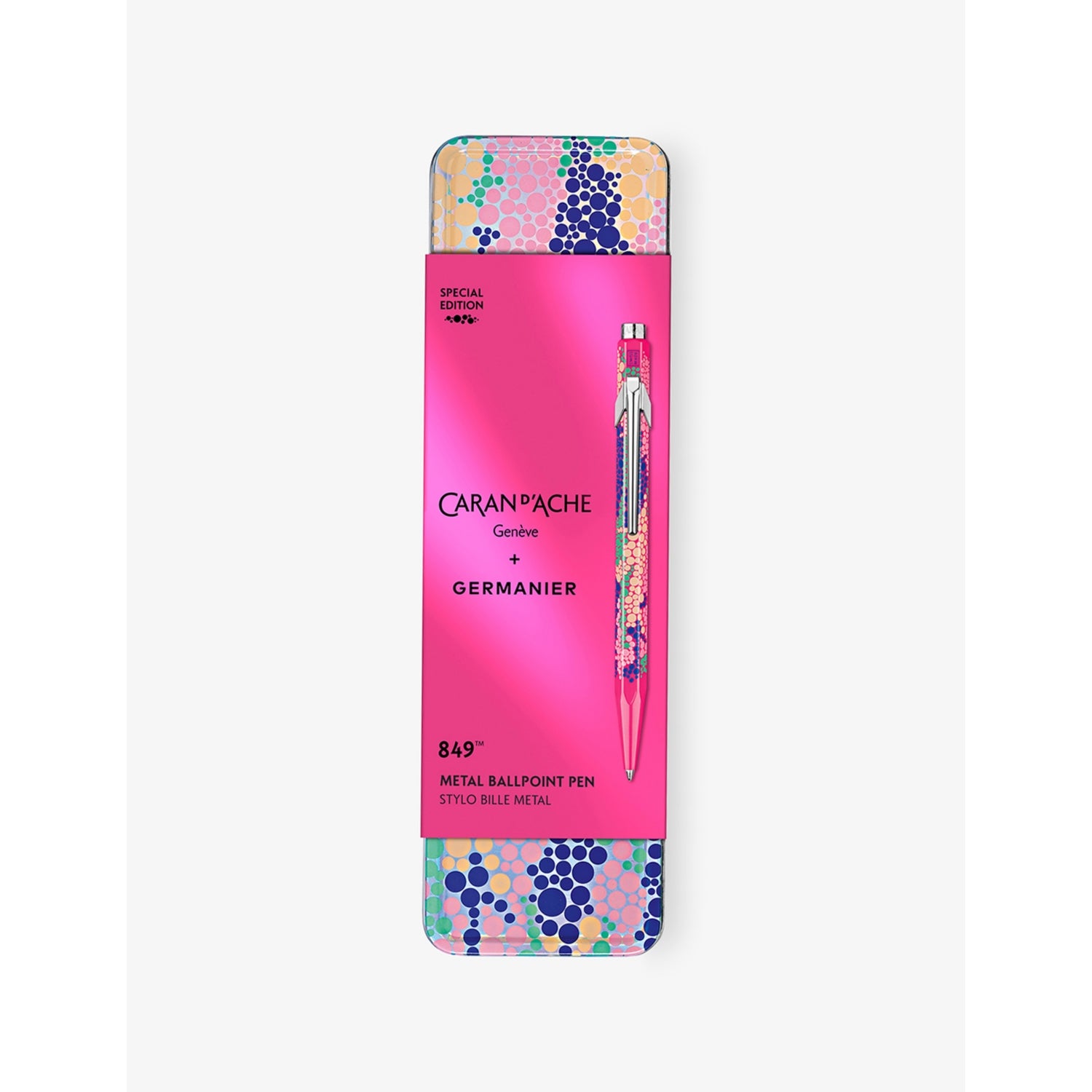 Caran d'Ache 849 Germanier pink Fluo ballpoint pen - British product