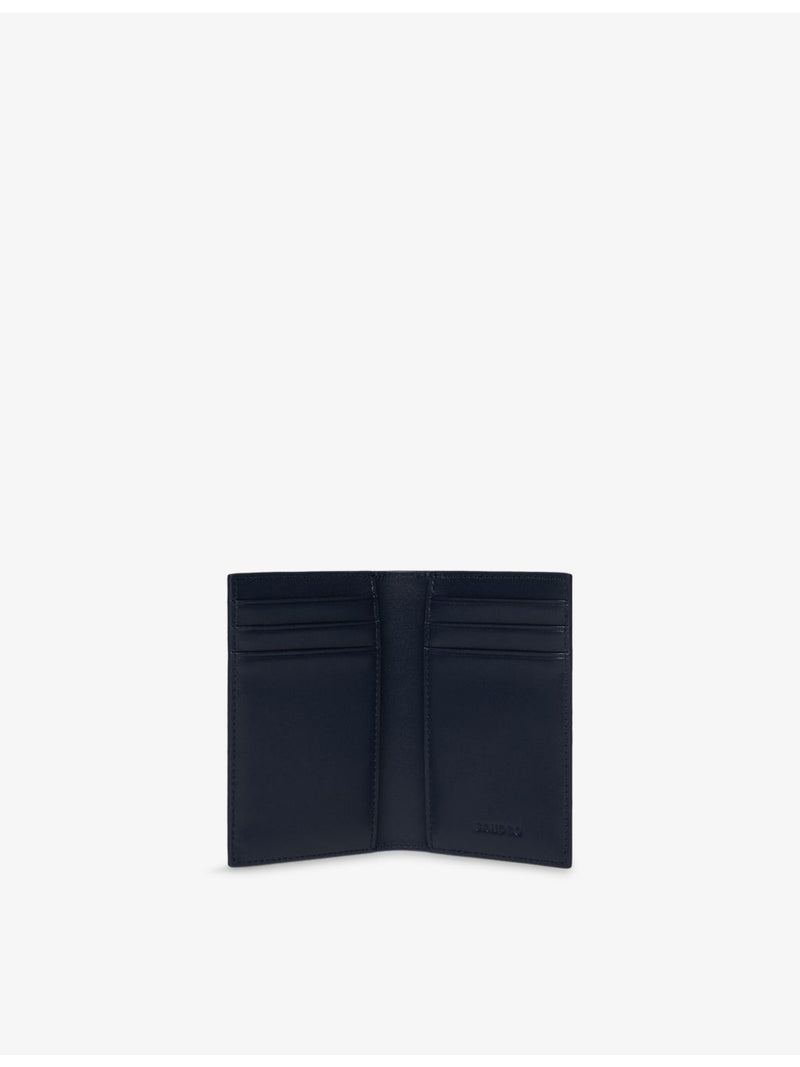 Sandro grained leather card holder 10cm, imported from the UK