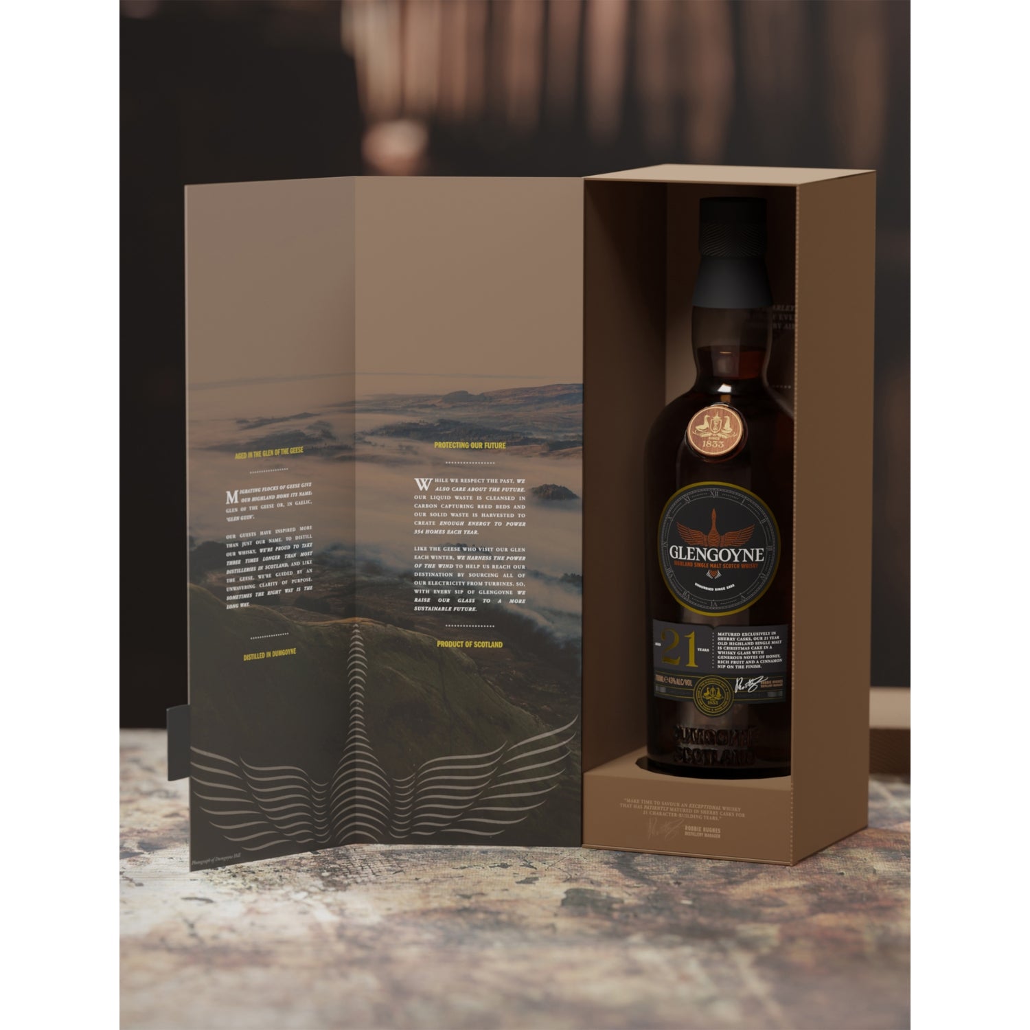 Glengoyne 21-year-old single malt Scotch whisky 700ml, UK version