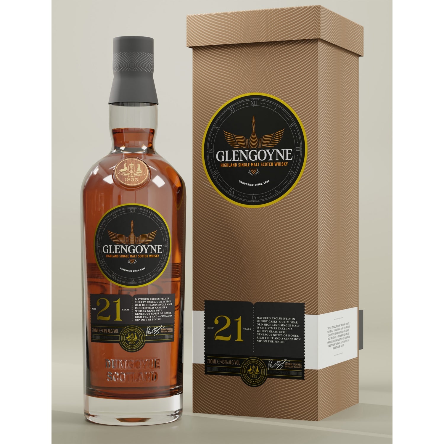 Glengoyne 21-year-old single malt Scotch whisky 700ml, UK version