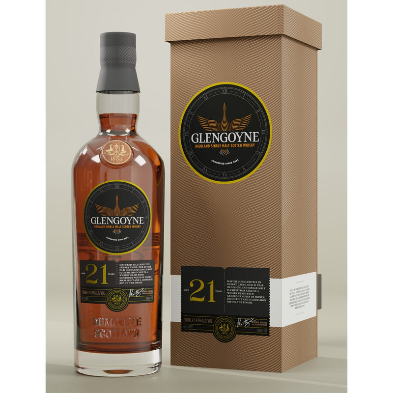 Glengoyne 21-year-old single malt Scotch whisky 700ml, UK version