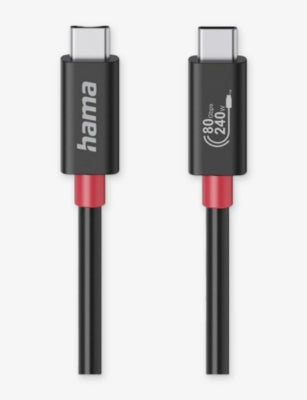 Hama USB-C E-Marker cable with 240W charging (British brand)