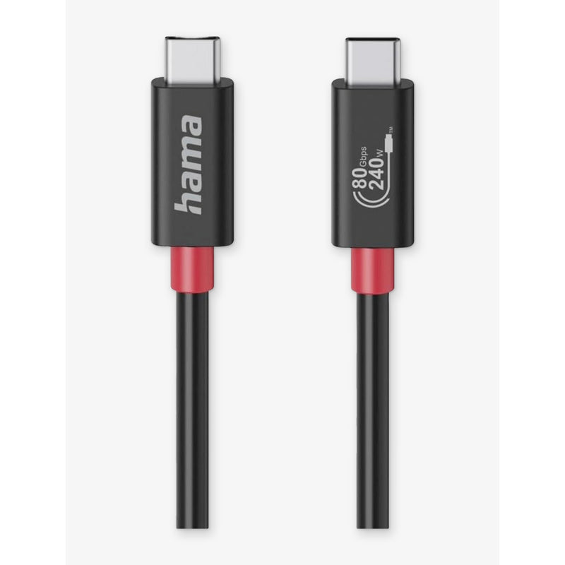 Hama USB-C E-Marker cable with 240W charging (British brand)
