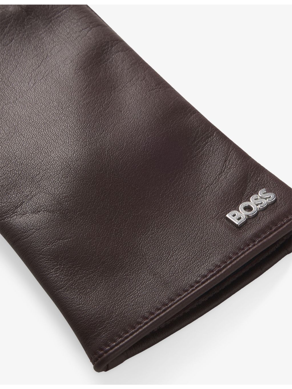 BOSS leather gloves with smooth finish, imported from the UK