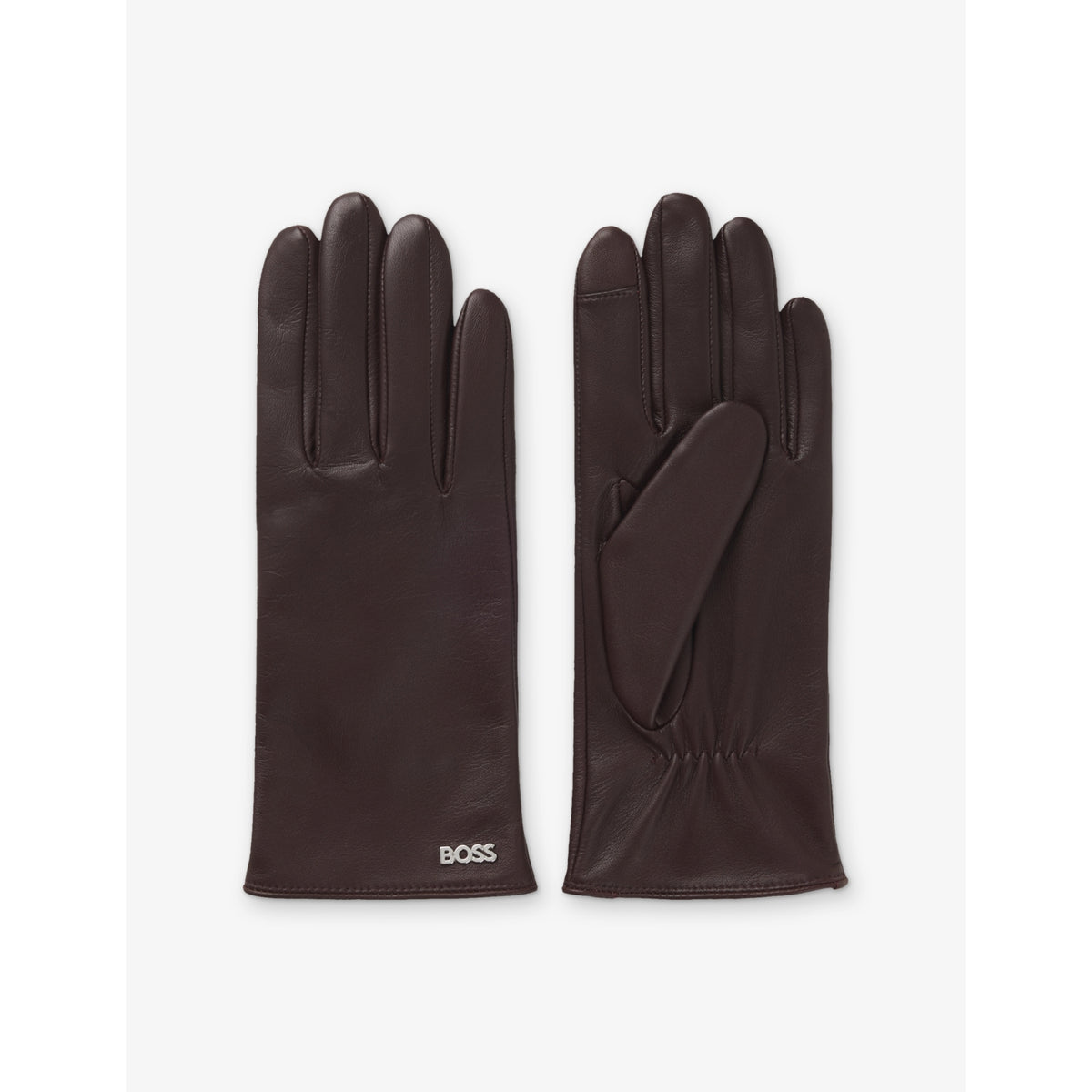 Branded Leather Gloves - 6.5