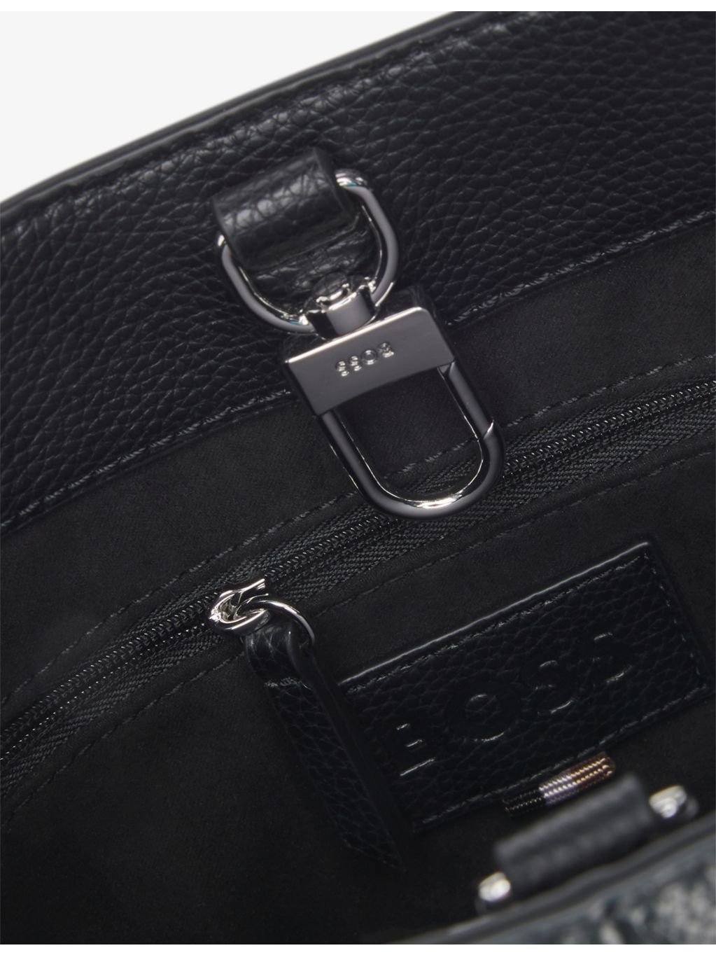 BOSS faux-leather shoulder bag with adjustable strap - British product