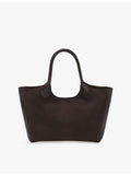 BOSS leather tote bag with logo-embossed front and gold-tone hardware (British brand)