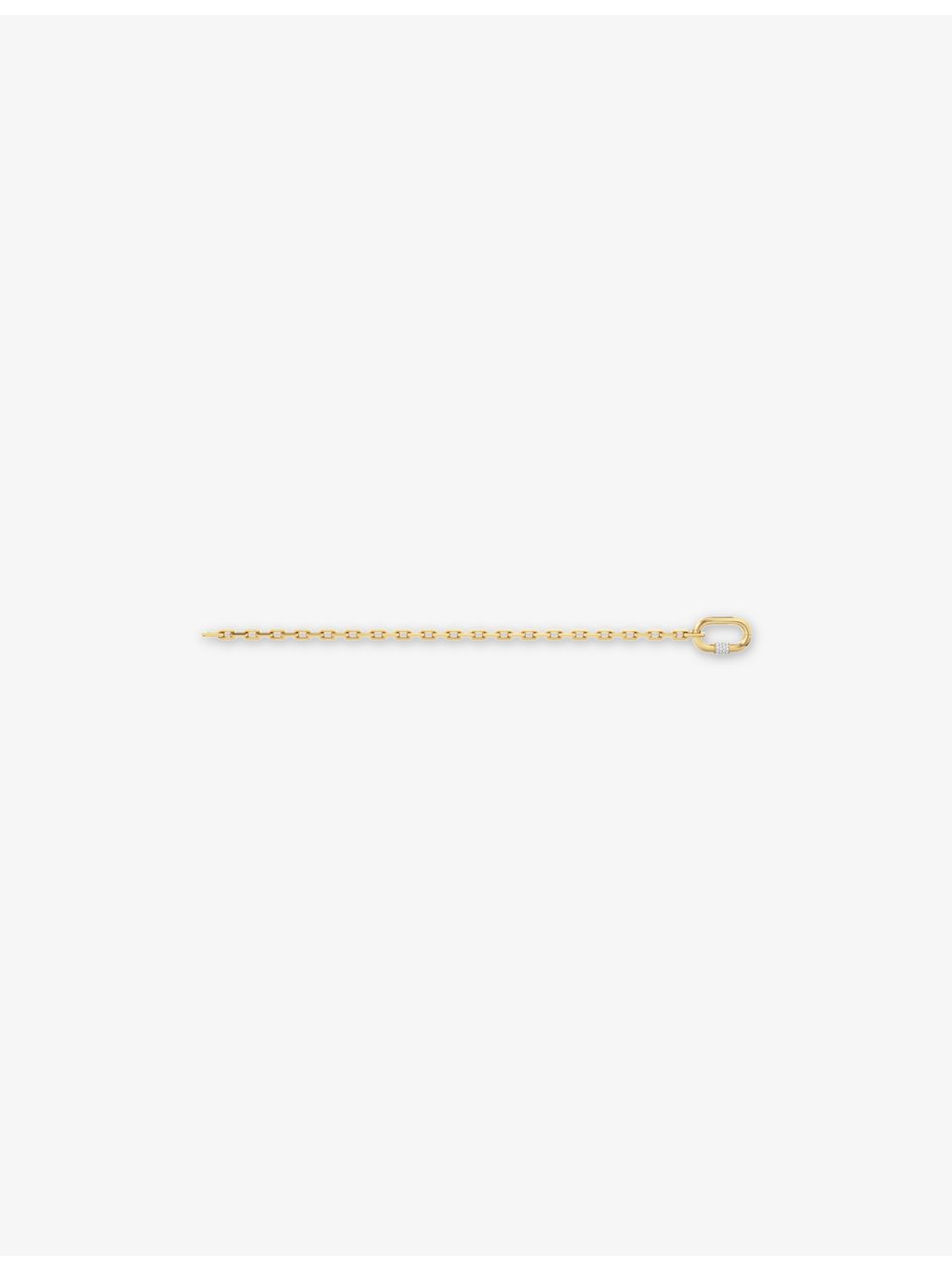Phoria 18ct gold vermeil white topaz chain bracelet (British brand)