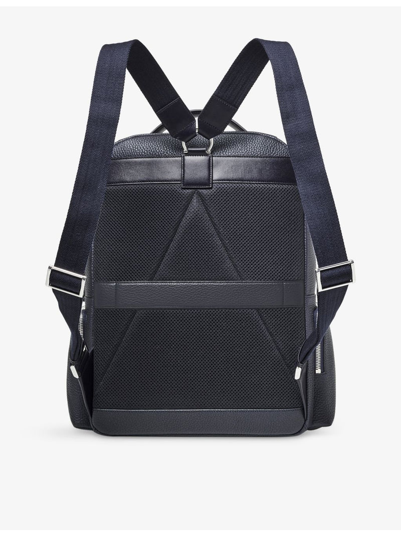 Aspinal of London zipped leather backpack 24L, imported from the UK