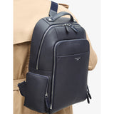 Aspinal of London zipped leather backpack 24L, imported from the UK