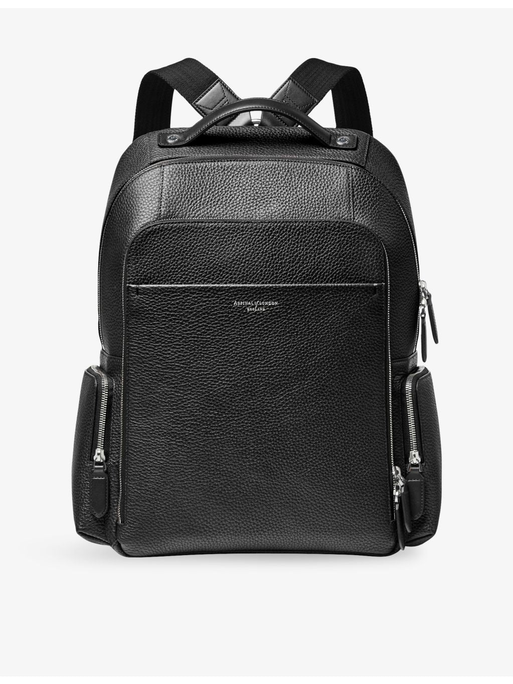 Aspinal of London leather backpack with zip fastening, imported from the UK