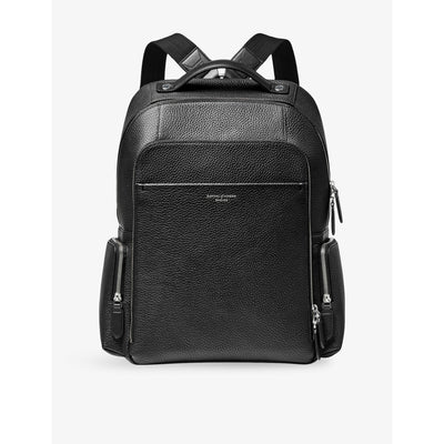 selfridges Aspinal of London Zipped Leather Backpack 24L- Buy online at McGrocer