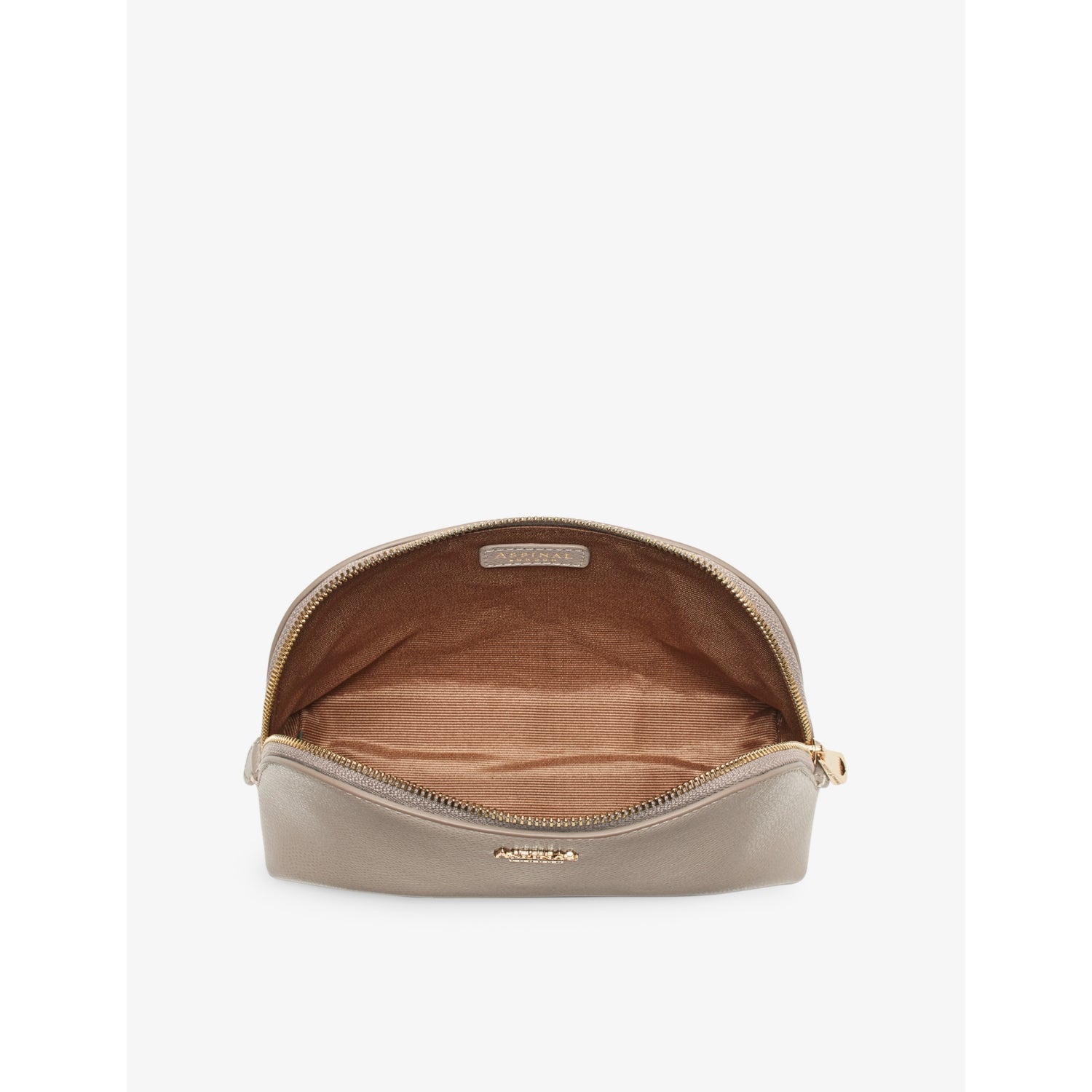 Aspinal of London small Saffiano-leather cosmetic case (British brand)
