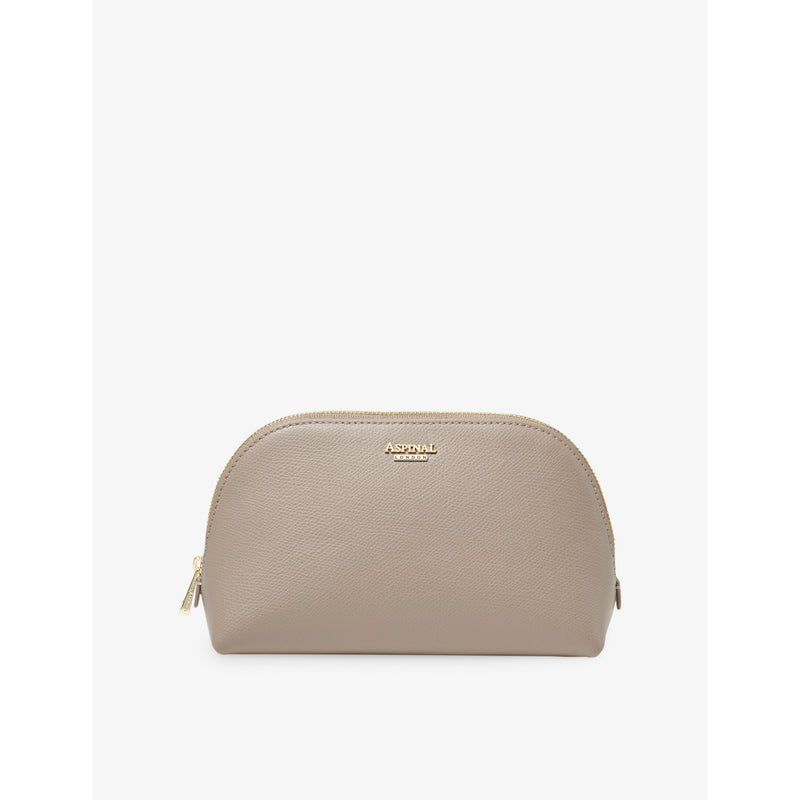 Aspinal of London small Saffiano-leather cosmetic case (British brand)