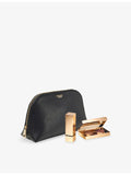 Aspinal of London small saffiano leather cosmetic case (British brand)