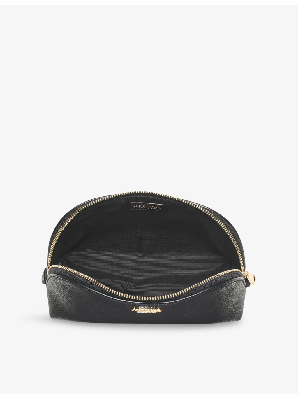 Aspinal of London small saffiano leather cosmetic case (British brand)