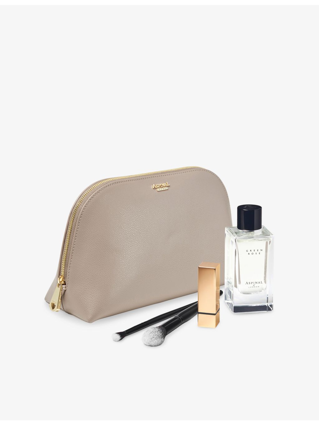 Aspinal of London large saffiano-leather cosmetic case - British product