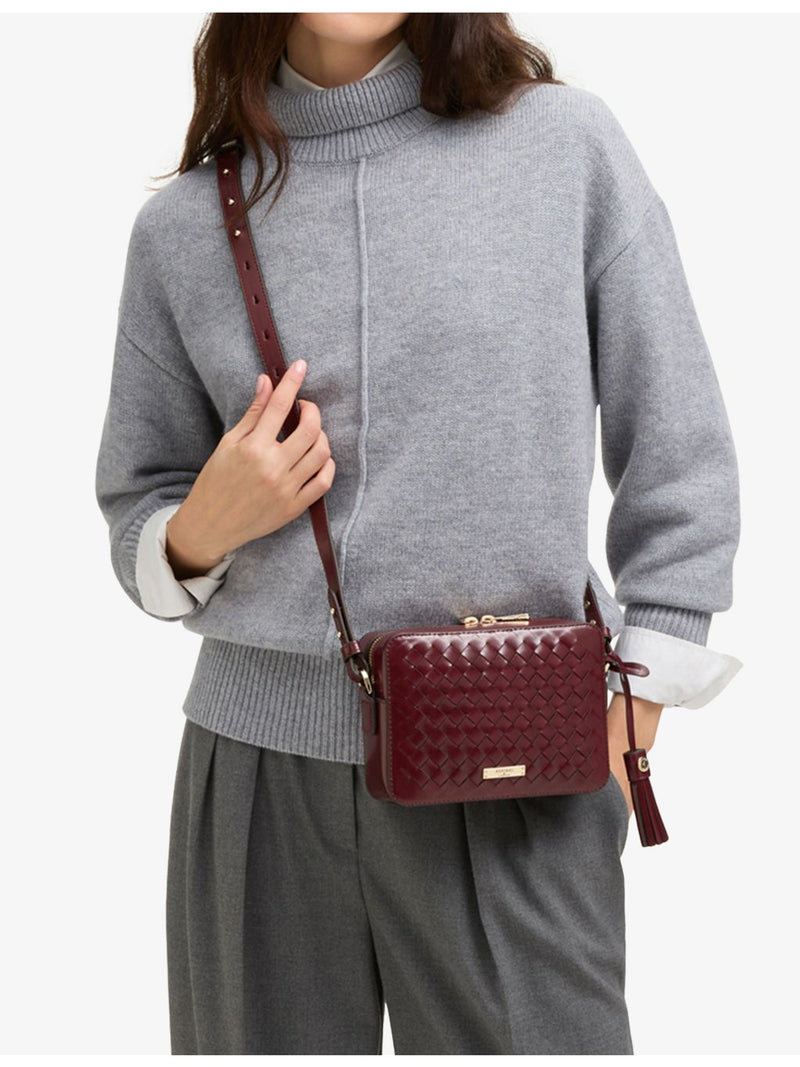 Aspinal of London interlock-weave leather camera bag, UK version