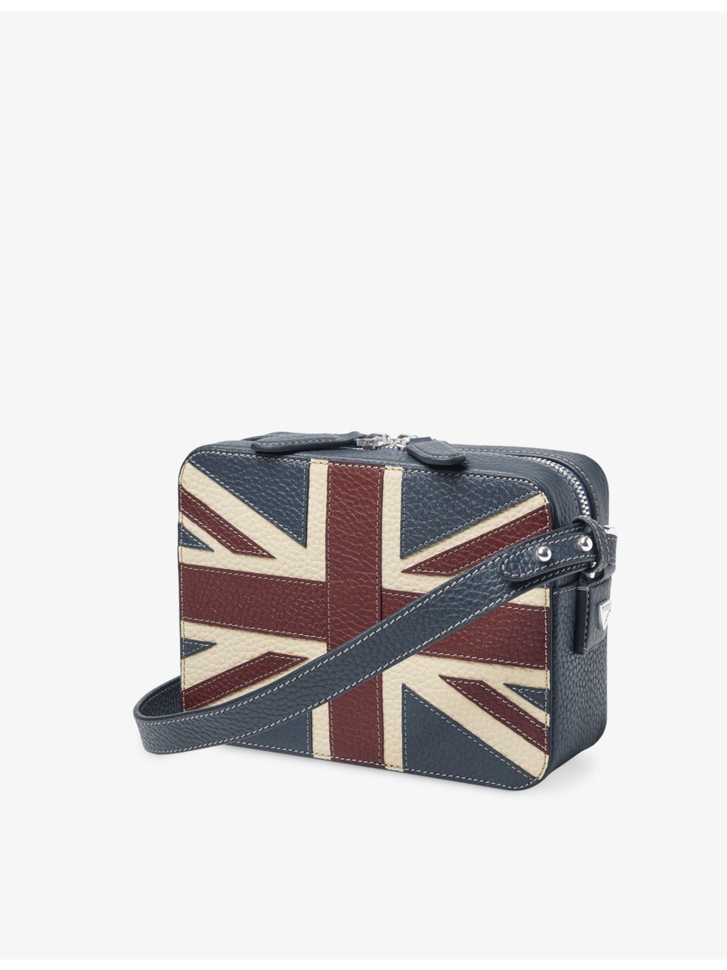 Asplinal of London Union Jack leather camera bag (British brand)