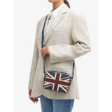 Asplinal of London Union Jack leather camera bag (British brand)