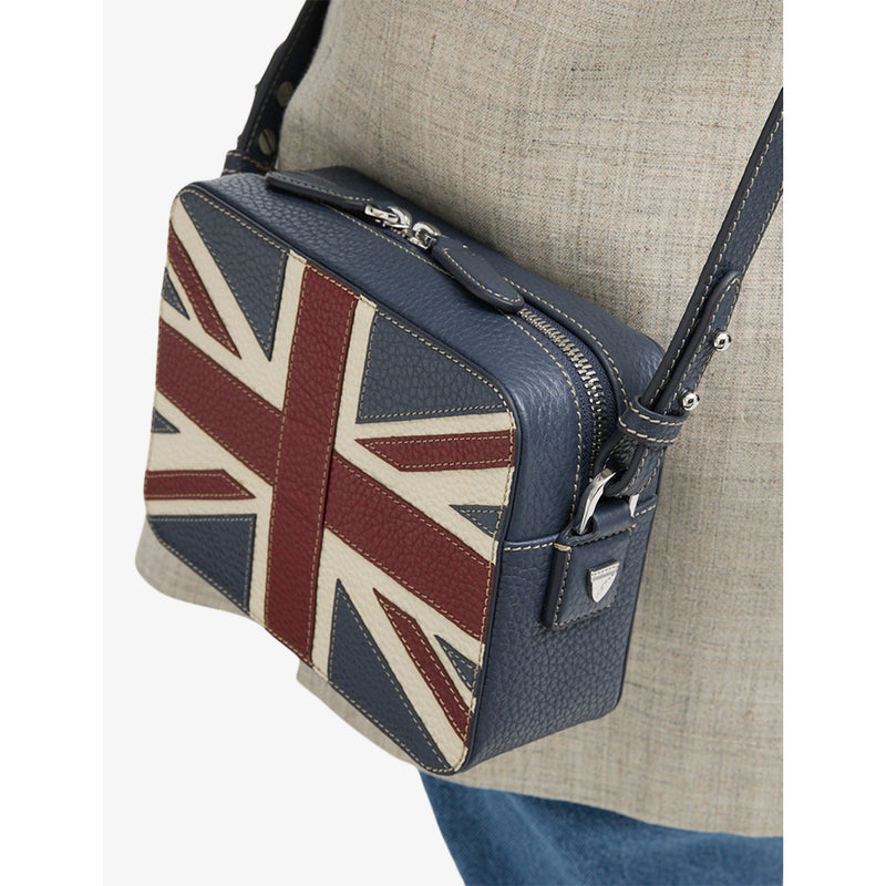 Asplinal of London Union Jack leather camera bag (British brand)