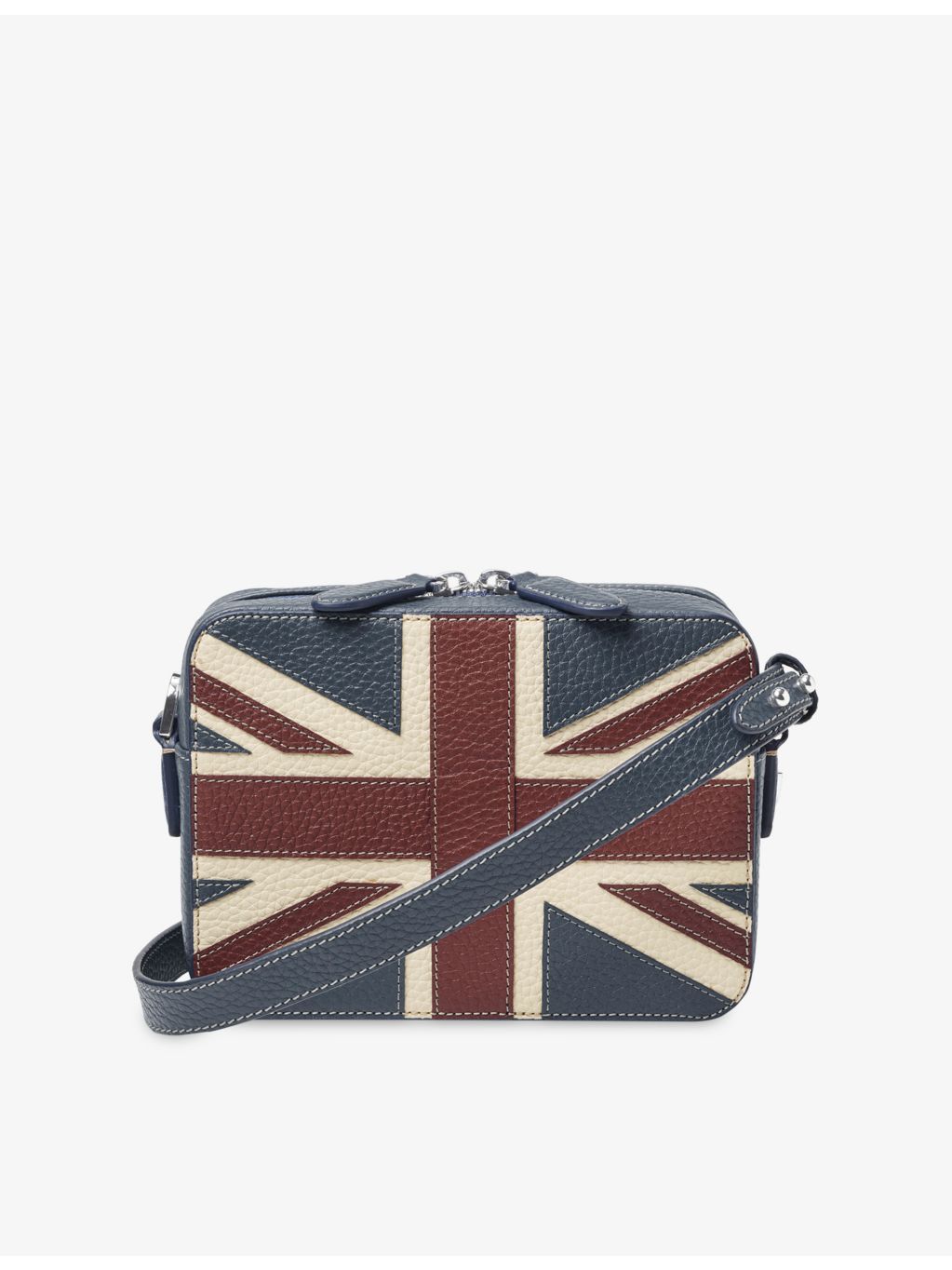 Asplinal of London Union Jack leather camera bag (British brand)