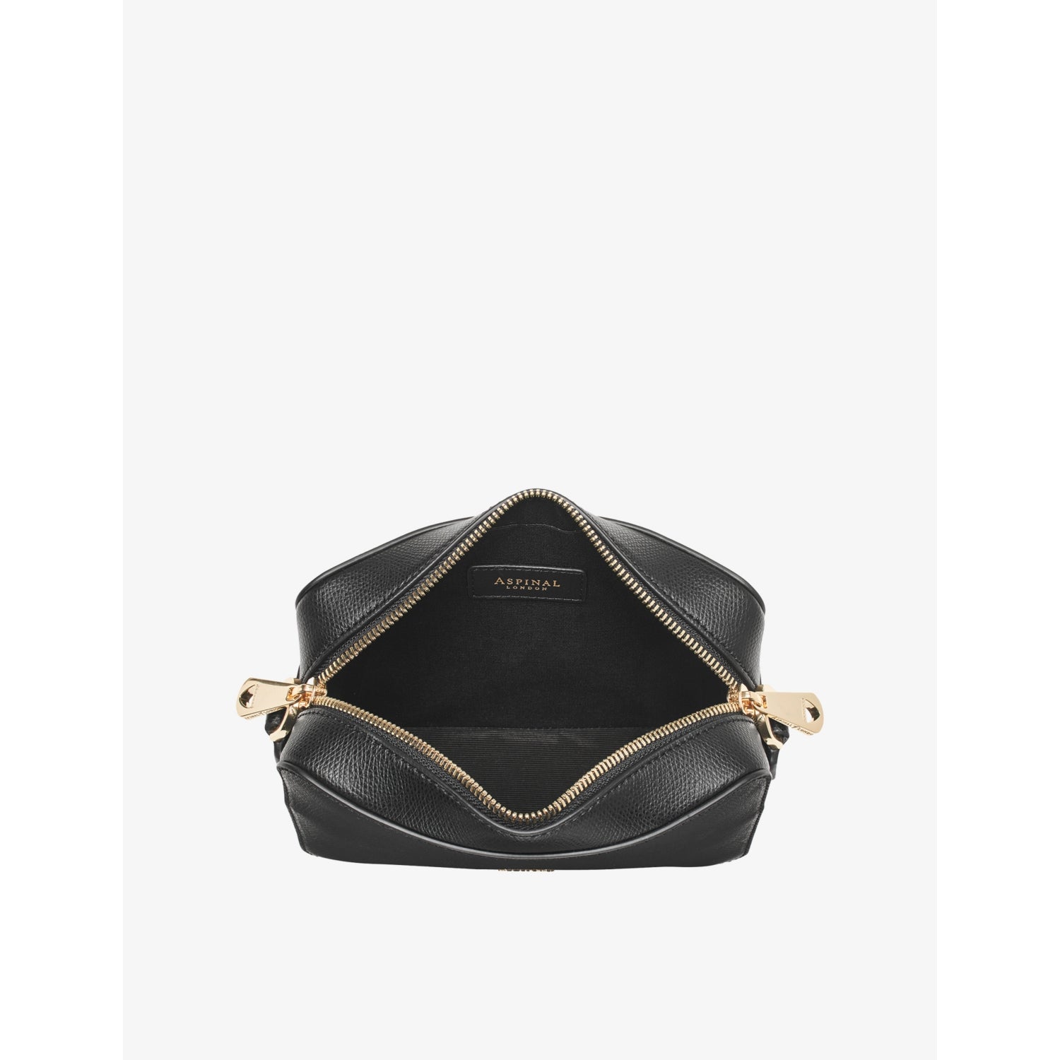 Aspinal of London logo-plaque leather camera bag - British product