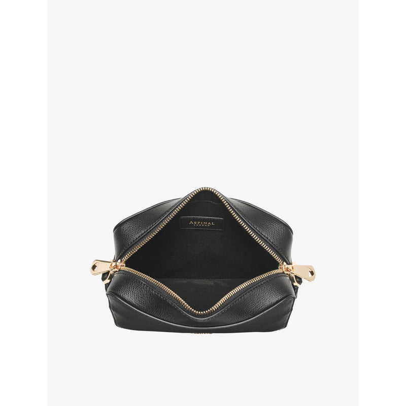 Aspinal of London logo-plaque leather camera bag - British product