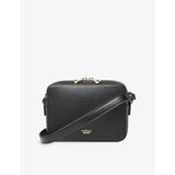 Aspinal of London logo-plaque leather camera bag - British product
