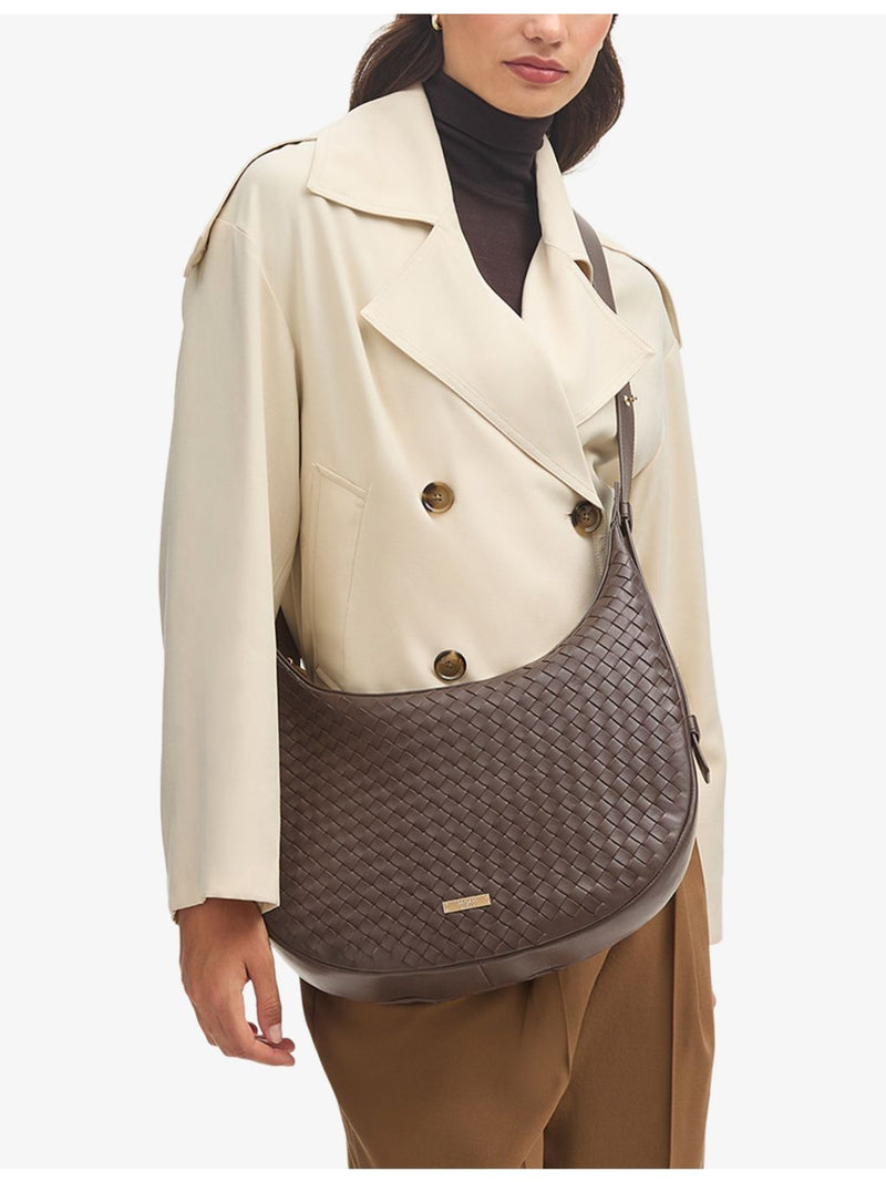 Aspinal of London Hudson crescent leather cross-body bag (British brand)