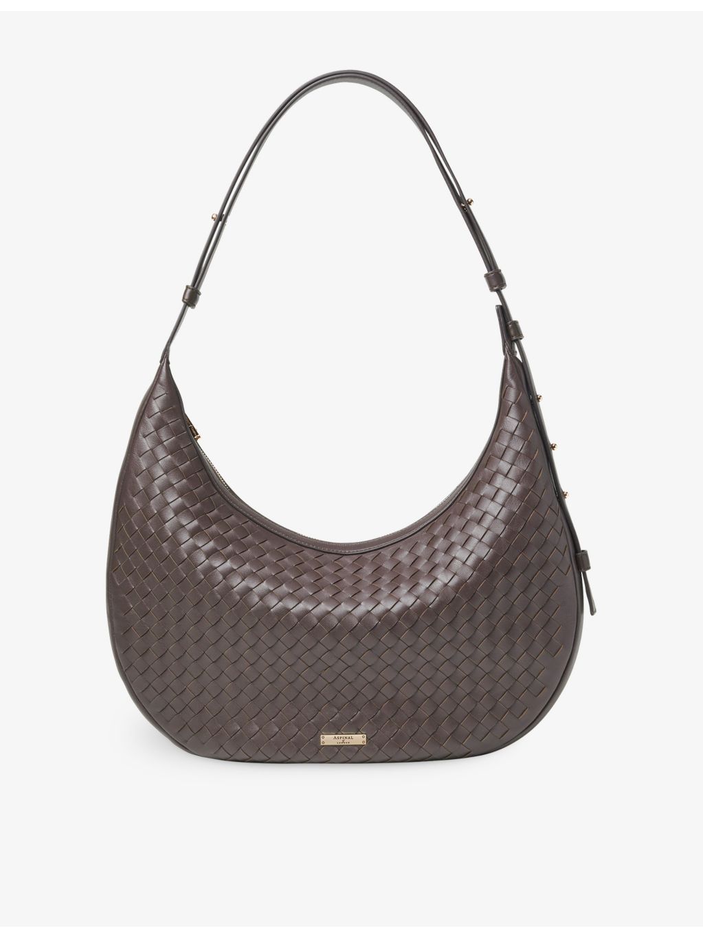 Aspinal of London Hudson crescent leather cross-body bag (British brand)