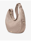 Aspinal of London Soho large crescent leather shoulder bag - British product