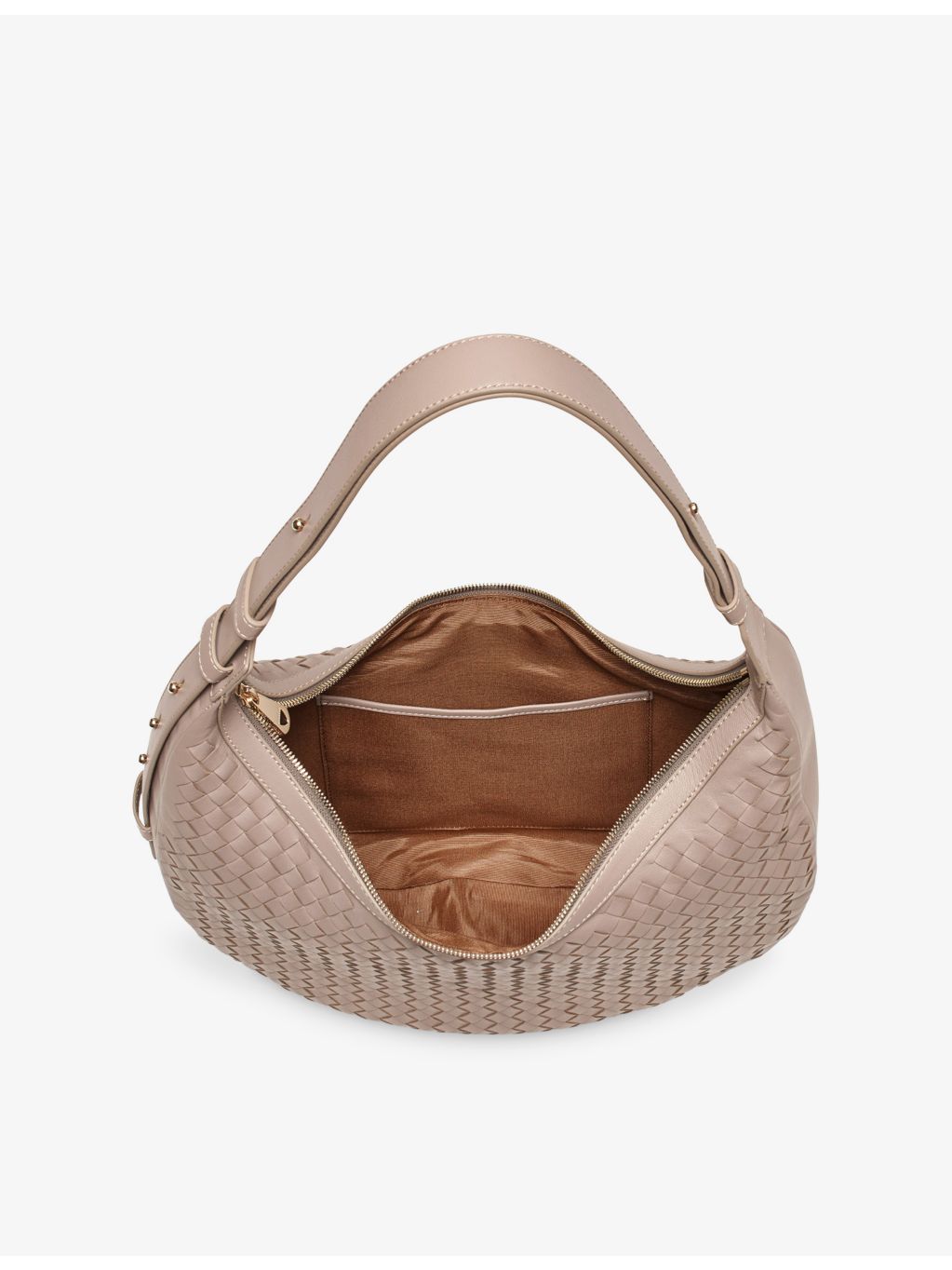 Aspinal of London Soho large crescent leather shoulder bag - British product