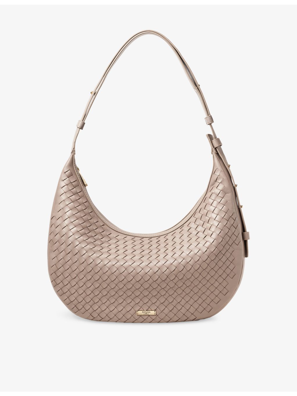 Aspinal of London Soho large crescent leather shoulder bag - British product
