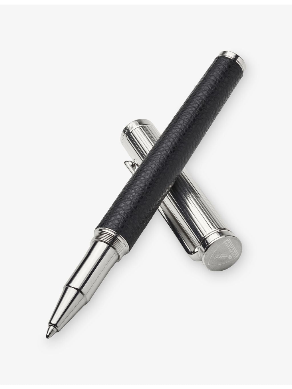 Aspinal of London rollerball pen in leather case, 5.3 inches - British product