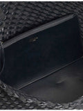 Dune large woven shoulder bag with chain strap (British brand)
