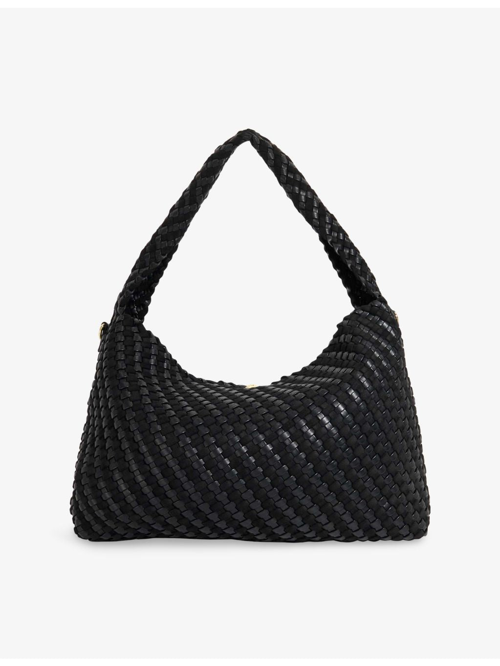 Dune large woven shoulder bag with chain strap (British brand)