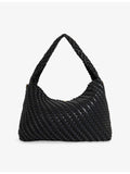 Dune large woven shoulder bag with chain strap (British brand)