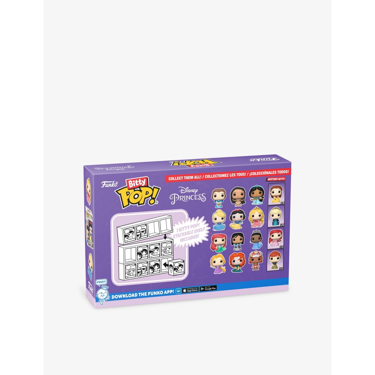 Funko Bitty POP! Disney Princess vinyl figures 2.2cm, imported from the UK